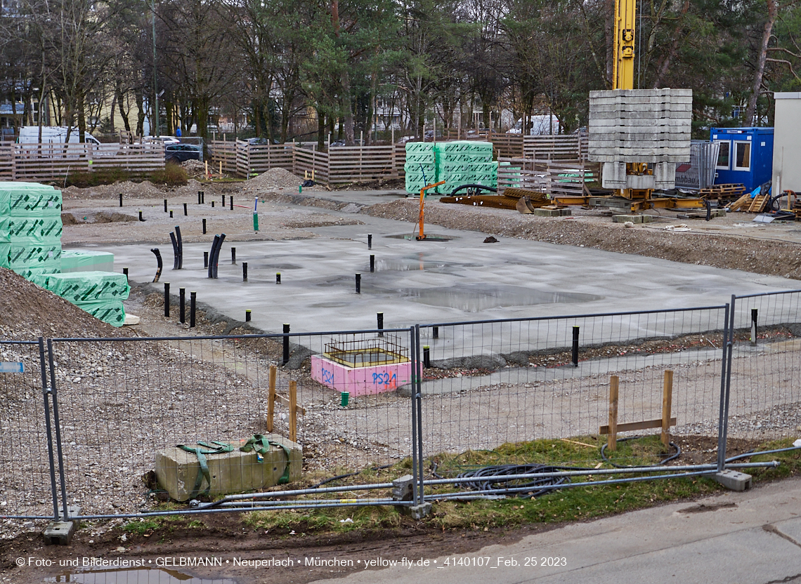 25.02.2023 -  Baustelle Haus für Kinder in Neupelach Quiddestraße 3